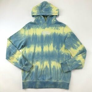 OVO Drake tie dye mens hoodie Medium yellow blue AS IS